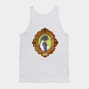 Yellow Pigeon Lady in Vintage Frame Tank Top